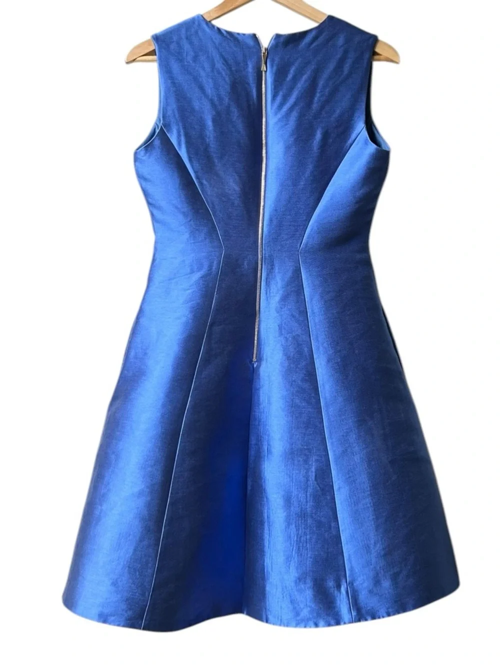 Kate Spade cosmicblue Charleen Sateen Fit And Flare Royal Blur Dress Sz 6